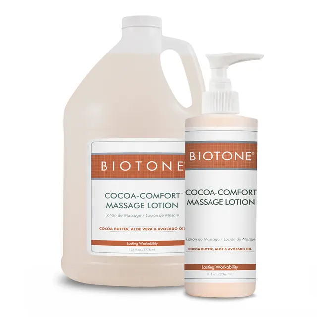 biotone-cocoa-comfort-massage-lotion-loci-n-de-masaje-con-manteca-de-cacao-aguac image 1