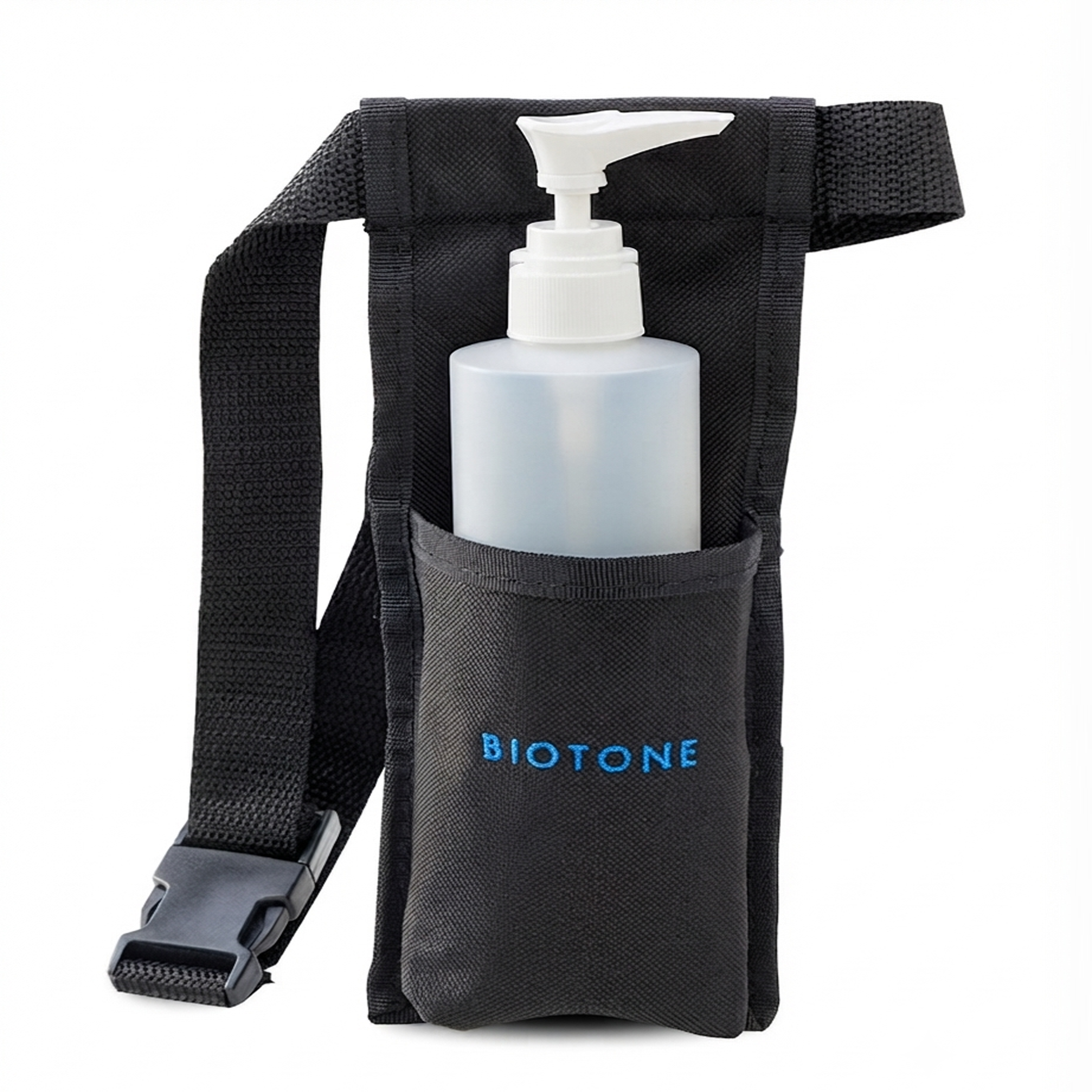 biotone-bottle-holster-negro-botella-8-oz-con-bomba-portabotella-de-masaje-para- image 1