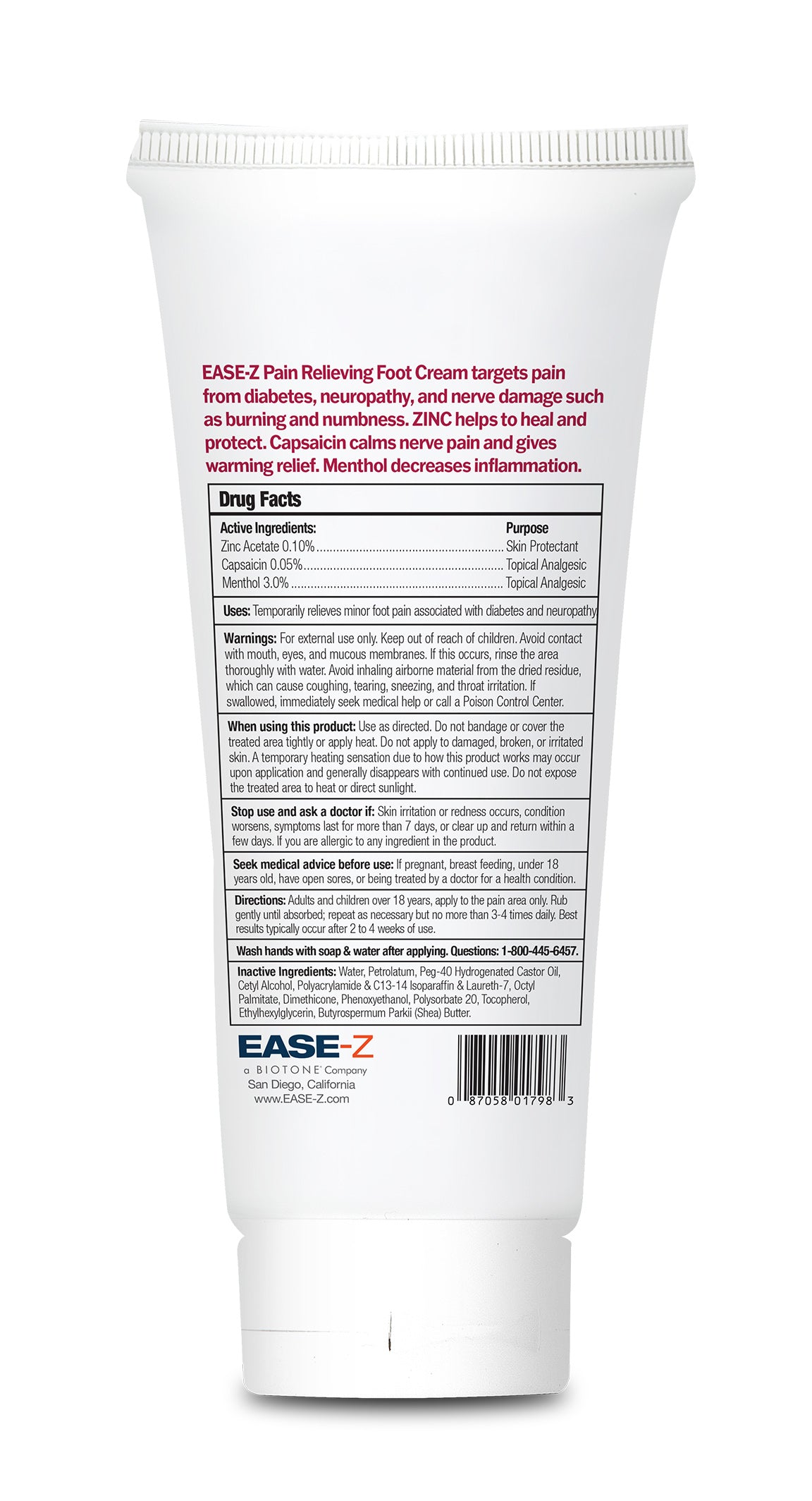 biotone-ease-z-diabetics-pain-relieving-foot-cream-3-oz-crema-para-dolor-neurop- image 2